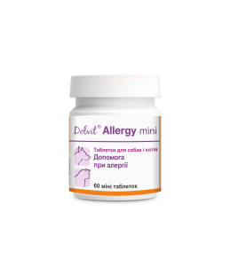 Dolfos (Долфос) Dolvit Allergy mini -  Долвіт Алерджі міні для імунитету та відновлення сил котів та собак, 60 табл