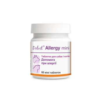 Dolfos (Долфос) Dolvit Allergy mini - Долвіт Алерджі міні для імунитету та відновлення сил котів та собак, 60 табл Dolfos (Долфос) Dolvit Allergy mini - Долвіт Алерджі міні для імунитету та відновлення сил котів та собак, 60 табл