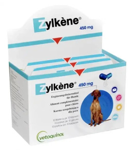 Зілкене (Zylkene) 450 мг капсули-антистрес для собак і кішок 10шт Зілкене (Zylkene) 450 мг капсули-антистрес для собак і кішок 10шт
