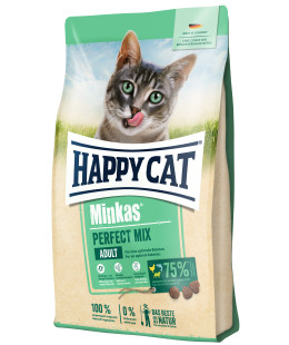 Happy Cat (Хеппі Кет) Minkas Perfect Mix - Сухий корм для дорослих котів з птицею, ягням та рибою, 0,5 кг