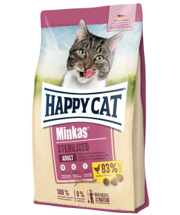 Happy Cat (Хеппі Кет) Minkas Sterilised Geflugel - Сухий корм для кастрованих котів та стерилізованих кішок з птицею, 1,5 кг