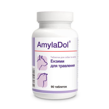 Dolfos (Долфос) AmylaDol - АмілаДол ферменти при порушенні травлення для собак та котів 90 табл