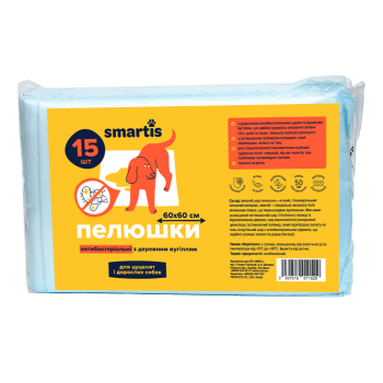 Magic Pet (Меджік Пет) Пелюшки антибактеріальні для тварин з деревним вугіллям 60*60см
