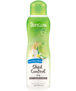 TropiClean (Тропіклін) - Кондиціонер "Лайм та какао-масло" для прискорення линьки для собак та котів 355 мл