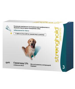 Stronghold- Стронхолд 12% для собак 20,1 -40кг  2мл х 3 піпетки