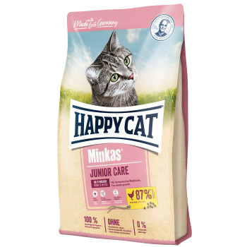 Happy Cat (Хеппі Кет) Minkas Junior Care Geflugell - Сухий корм для кошенят з птицею, 1,5 кг Happy Cat (Хеппі Кет) Minkas Junior Care Geflugell - Сухий корм для кошенят з птицею, 1,5 кг