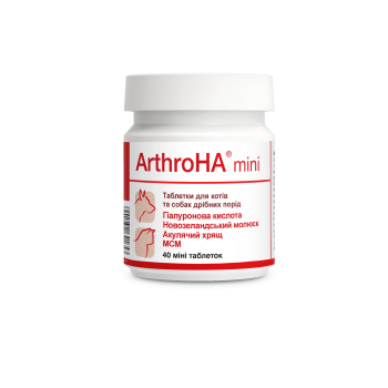 Dolfos (Долфос) ArthroHa mini - Артро ГК міні, для суглобів собак та котів 40 табл Dolfos (Долфос) ArthroHa mini - Артро ГК міні, для суглобів собак та котів 40 табл