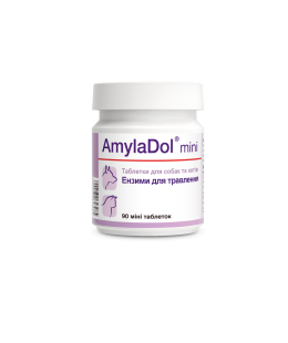 Dolfos (Долфос) AmylaDol mini - АмілаДол міні ферменти при порушенні травлення для собак та котів, 90 табл
