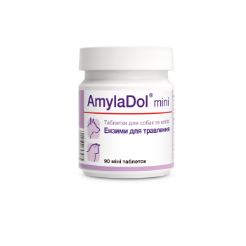 Dolfos (Долфос) AmylaDol mini - АмілаДол міні ферменти при порушенні травлення для собак та котів, 90 табл Dolfos (Долфос) AmylaDol mini - АмілаДол міні ферменти при порушенні травлення для собак та котів, 90 табл