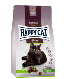 Happy Cat (Хеппі Кет) Sterilised Weide Lamm - Сухий корм для дорослих стерилізованих котів зі смаком ягняти, 4 кг