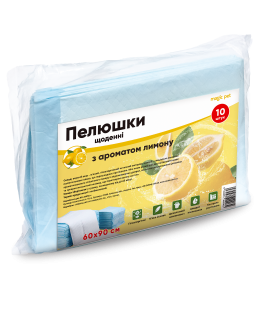Magic Pet (Меджік Пет) Пелюшки щоденні з ароматом лимону для тварин 60*90см