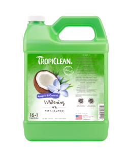 TropiClean (Тропіклін) - Шампунь "Імбир і кокос" концентрат для білої шерсті для собак та котів 3,8 л