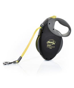 Flexi (Флексі) Giant Professional- Рулетка-повідець для собак стрічка 10м/50кг жовтий