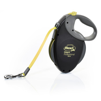Flexi (Флексі) Giant Professional- Рулетка-повідець для собак стрічка 10м/50кг жовтий