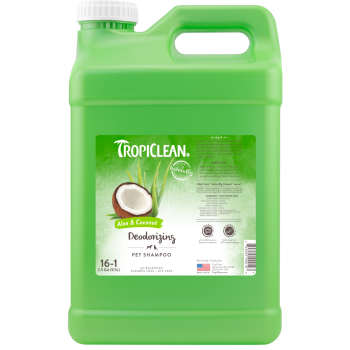 TropiClean (Тропіклін) - Шампунь "Алоє та кокос" концентрат дезодоруючий для собак та котів 9,5 л
