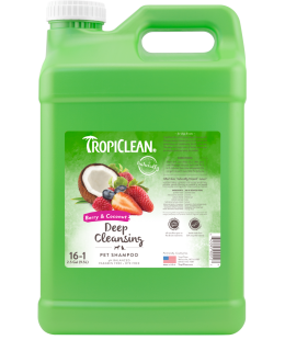 TropiClean (Тропіклін) - Шампунь "Ягоди та кокос" концентрат глибоке очищення для собак та котів 9,5 л