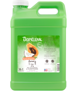 TropiClean (Тропіклін) - Шампунь-кондиціонер "Папайя та кокос" концентрат зволожуючий для собак та котів 9,5 л
