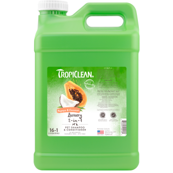 TropiClean (Тропіклін) - Шампунь-кондиціонер "Папайя та кокос" концентрат зволожуючий для собак та котів 9,5 л
