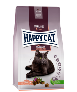 Happy Cat (Хеппі Кет) Sterilised Atlantik Lachs - Сухий корм для дорослих стерилізованих котів зі смаком лосося, 1,3 кг
