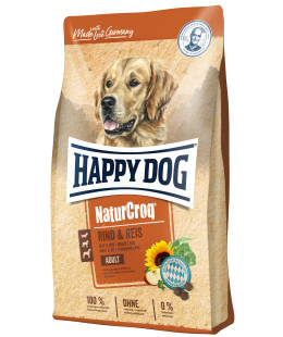 Happy Dog (Хеппі Дог) Naturcroq Rind & Reis - Сухий корм для дорослих собак всіх порід з яловичиною та рисом, 15 кг