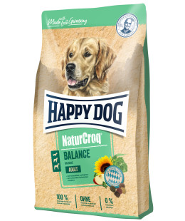 Happy Dog (Хеппі Дог) Naturcroq Balance - Сухий корм для вибагливих собак з птицею та сиром, 15 кг