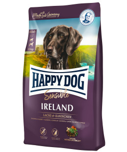 Happy Dog (Хеппі Дог) Sensible Irеland - Сухий корм для дорослих собак для нормалізації линьки та собак, що мають проблеми зі шкірою, з кроликом та лососем, 12,5 кг