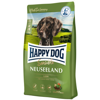 Happy Dog (Хеппі Дог) Sensible Neuseeland - Сухий корм для дорослих собак з чутливим травленням з ягням та рисом, 4 кг Happy Dog (Хеппі Дог) Sensible Neuseeland - Сухий корм для дорослих собак з чутливим травленням з ягням та рисом, 4 кг