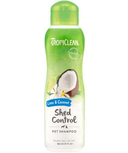 TropiClean (Тропиклин - Шампунь "Лайм и кокос" для ускорения линьки для собак и кошек 355 мл