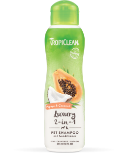 TropiClean (Тропіклін) - Шампунь-кондиціонер "Папайя та кокос" зволожуючий для собак та котів 355 мл