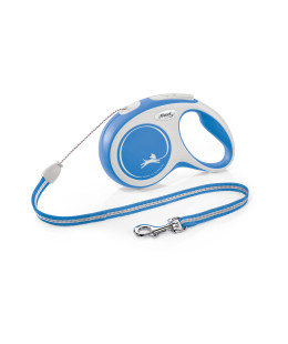 Flexi (Флексі) New Comfort S- Рулетка-повідець для собак трос 8м/12кг синій