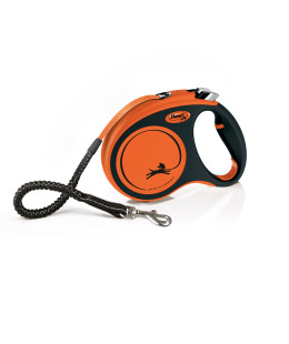 Flexi (Флексі) Xtreme M- Рулетка-повідець для собак стрічка 5м/35кг помаранчевий