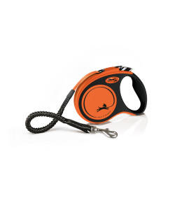 Flexi (Флексі) Xtreme S- Рулетка-повідець для собак стрічка 5м/20кг помаранчевий