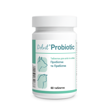 Dolfos (Долфос) Dolvit Probiotic - Долвіт Пробіотик (проти дизбактеріозу) для собак та котів 60 табл