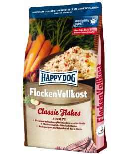 Happy Dog (Хеппі Дог) Flocken Vollkost - Сухий корм для цуценят та дорослих собак у вигляді пластівців, 10 кг